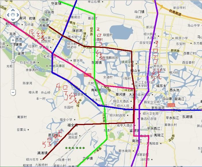 4号线:安昌至齐贤过高铁站和大学城经过绍兴到兰亭镇          可与