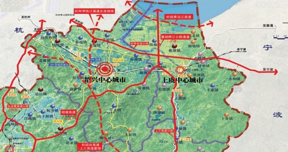 目前收集的3张所谓绍兴绕城高速公路规划图