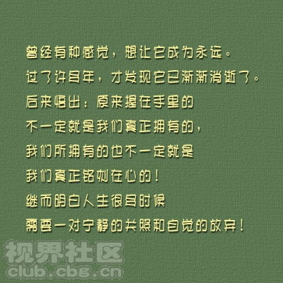 有一种爱叫做放手