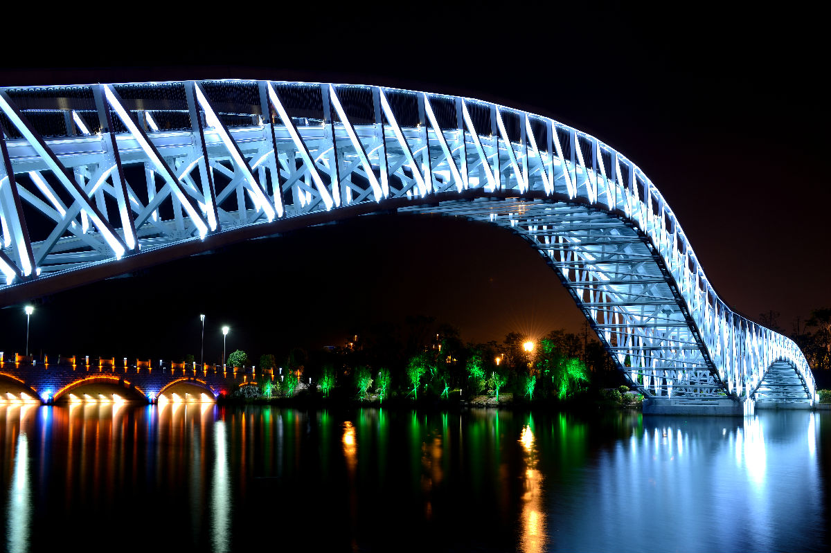 梅龙湖公园夜景|图说绍兴 - 绍兴e网论坛 - 绍兴地方