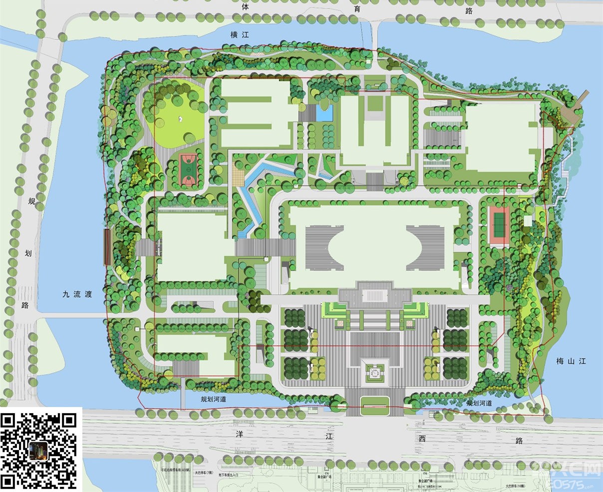 绍兴市新行政中心 景观带规划公示