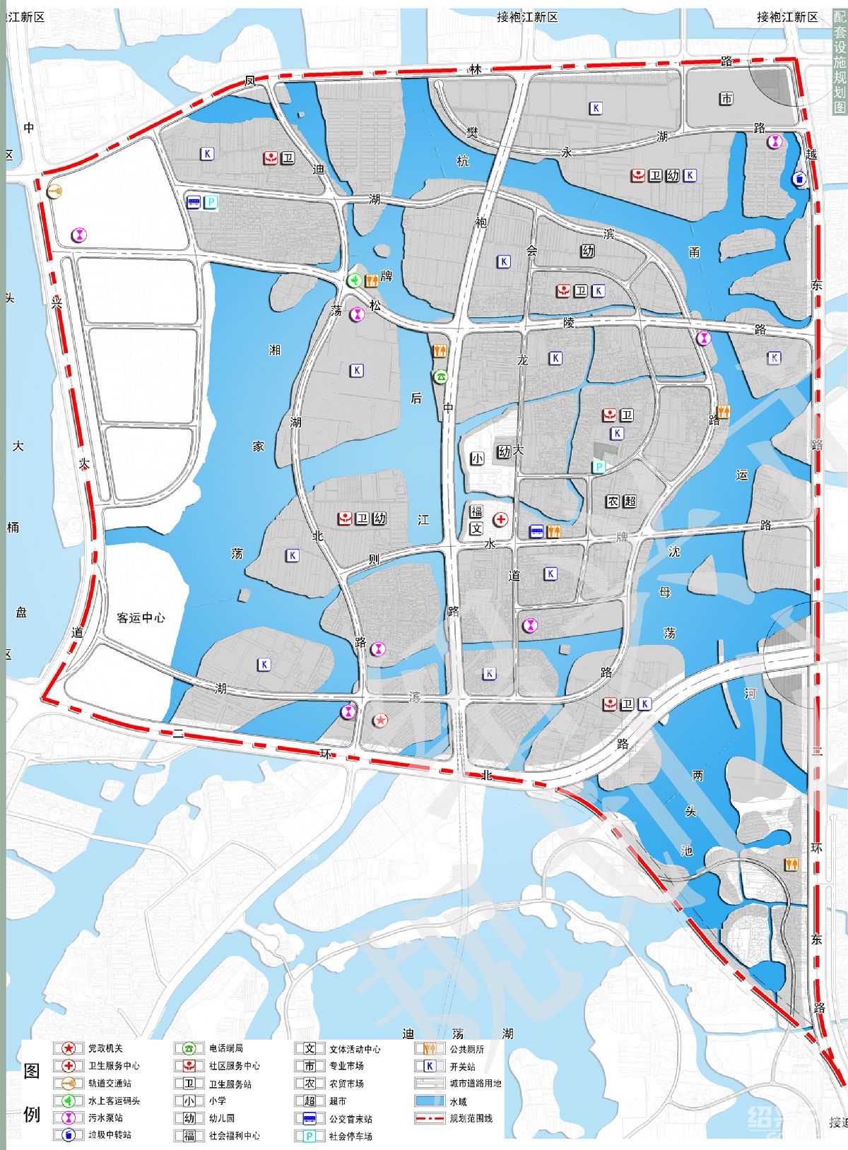 越城区东湖镇20年-2020年总体规划,重点布局则水区域