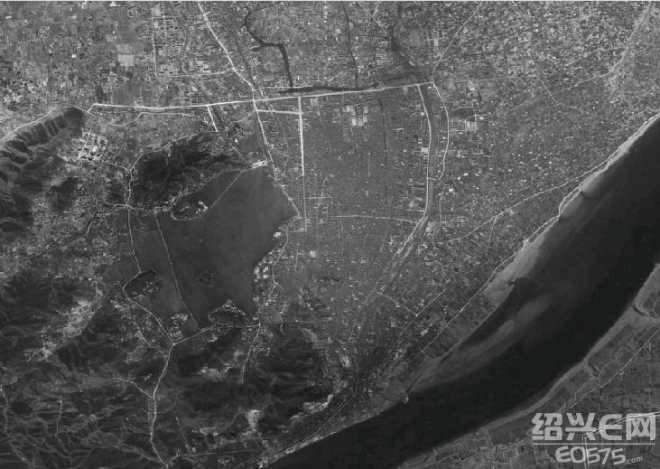 建国初期绍兴城卫星拍摄图|第四城市·城建