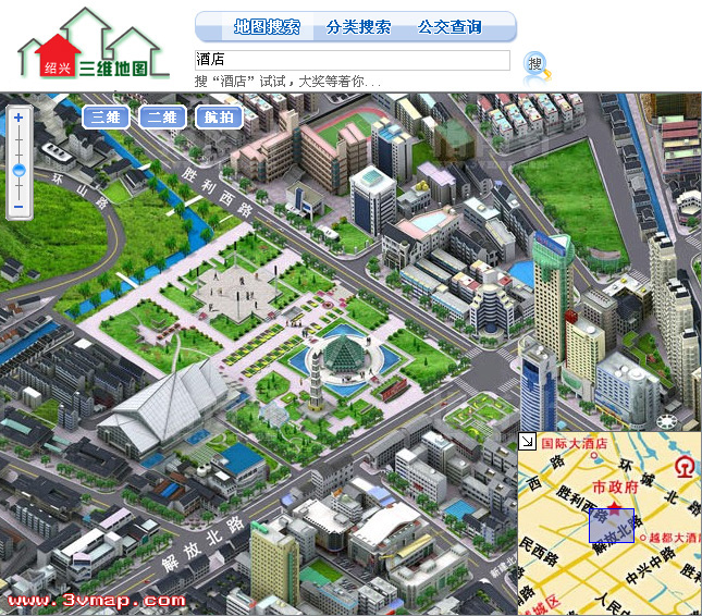 杭州3d地图