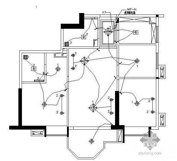 空调1个(三孔带开关 4,电脑1个(三孔带开关 5,预留1至2个开关 双控